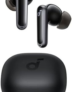 Soundcore P40i by Anker, Noise Cancelling Wireless Earbuds, Adaptive Noise Cancelling to Environments, Heavy Bass, 60H Playtime, 2-in-1 Case and Phone Stand, IPX5, Wireless Charging, Bluetooth 5.3