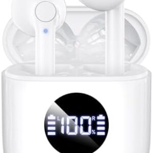 ZONWOO Wireless Earbuds Bluetooth 5.3 Headphones with Charging Case, Cordless in-Ear Stereo Earphones with Mic for iPhone Android Cell Phone, IPX5 Waterproof Wireless Ear Buds for Running Workout