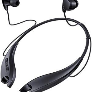 Neckband Bluetooth Headphones, Around The Neck Headphones 24H+ Playtime, Bluetooth Headsets with Call Vibration, Shark Jaw Design Wireless Earbuds+Noise Isolation/Built-in Mic/IPX7 Waterproof