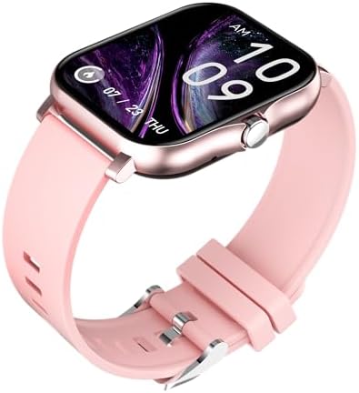 Smart Watch for Women Men(Answer/Make Calls) 1.83", Smartwatch for iOS and Android,Fitness Tracker Watch IP67 Waterproof, Heart Rate, Sleep Monitor and Steps Calories Counter (Pink)