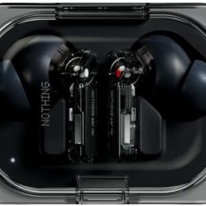 Nothing Ear (a) Wireless Earbuds with ChatGPT Integration, 45dB Hybrid Noise Cancelling Earbuds, Hi-Res Audio, Advanced Equaliser, Dual Connect, 6 Mics, 42.5H Playtime Earbuds Wireless Bluetooth Black