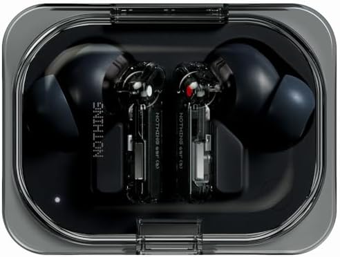 Nothing Ear (a) Wireless Earbuds with ChatGPT Integration, 45dB Hybrid Noise Cancelling Earbuds, Hi-Res Audio, Advanced Equaliser, Dual Connect, 6 Mics, 42.5H Playtime Earbuds Wireless Bluetooth Black