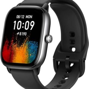 Amazfit GTS 4 Mini Smart Watch for Women Men, Alexa Built-in, GPS, Fitness Tracker with 120+ Sport Modes, 15-Day Battery Life, Heart Rate Blood Oxygen Monitor, Android Phone iPhone Compatible-Black