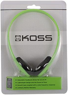 Koss KPH7G Portable On-Ear Headphone with Adjustable Headband - Green, 8.7 x 6.2 x 2.0 - Image 2