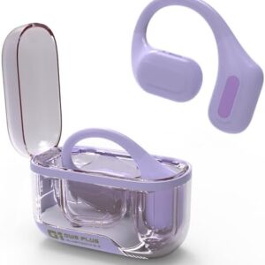 Bluetooth Headphones Wireless Earbuds 36Hrs Playtime Wireless Charging Case HiFi Stereo Over-Ear Earphones with Earhook Waterproof Headphones with Mic for Sport Running Workout Purple