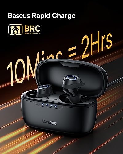 Baseus Active Noise Cancelling Wireless Earbuds, Reduce Noise by Up to 95%, 140H Playtime, IPX6 Waterproof, Deeper Bass, 4 ENC Mics, Comfortable Fit, Bluetooth 5.3 Ear Buds - Bowie MA10 Upgraded - Image 5