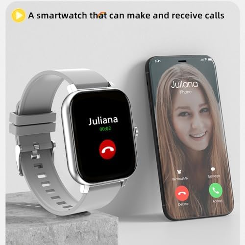 Smart Watch for Women Men(Answer/Make Calls) 1.83", Smartwatch for iOS and Android,Fitness Tracker Watch IP67 Waterproof, Heart Rate, Sleep Monitor and Steps Calories Counter (Pink) - Image 9