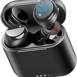 TOZO T6 Wireless Earbuds Bluetooth 5.3 Headphones, Ergonomic Design in-Ear Headset, 50Hrs Playtime with Wireless Charging Case, APP EQ Customisable, IPX8 Waterproof, New Upgraded Version