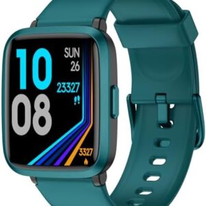 Fitness Tracker Watch with Heart Rate Monitor, Activity Tracker with Pedometer, Sleep Monitor, Calories & Step Counter, 5ATM Waterproof Smart Watch for Women Men Health Fitness Watch for Sports