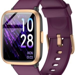 Stiive Fitness Tracker, Smart Watch for Men Women, Activity Fitness Watch with Heart Rate Monitor, Pedometer, Sleep Monitor, 50 Meters Waterproof Step Tracker Compatible with iOS & Android Phones