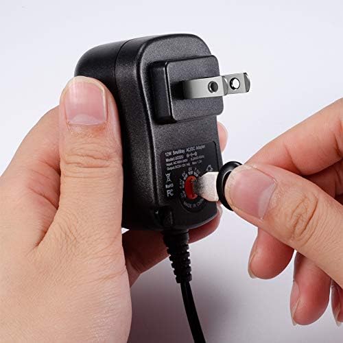 SoulBay 12W Universal Multi Voltage AC/DC Adapter Switching Power Supply with 8 Selectable Adapter Plugs, Suitable for 3 V to 12 V Device - Image 7