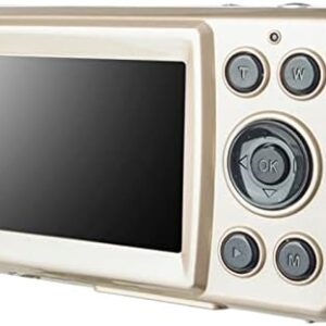 Portable Digital Camera, 2.4'' TFT HD Digital Compact Cameras, 16MP Zoom Recording Pocket Camera, Point and Shoot Cameras Mini Camerasfor Kids, Beginners,Teens(Gold)