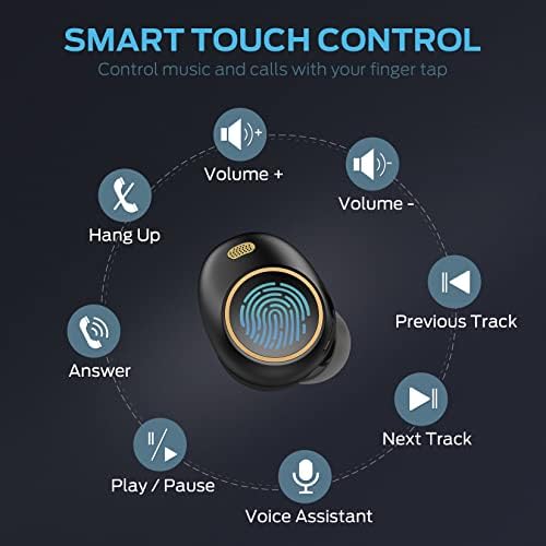 Monster Wireless Earbuds, Achieve 300 AirLinks Bluetooth Headphones Touch Control with Charging Case, Bluetooth Earbuds, Black - Image 4