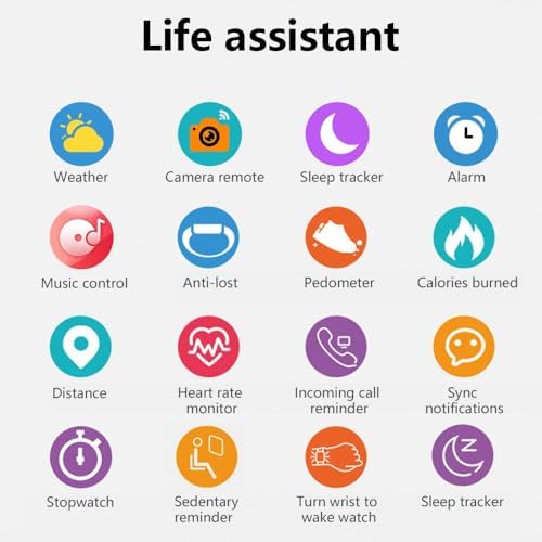 Smart Watch for Women Men(Answer/Make Calls) 1.83", Smartwatch for iOS and Android,Fitness Tracker Watch IP67 Waterproof, Heart Rate, Sleep Monitor and Steps Calories Counter (Pink) - Image 8