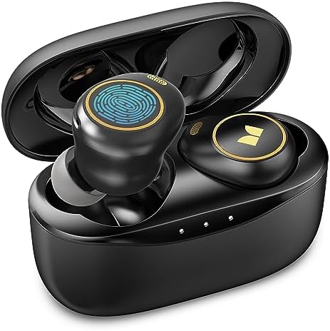 Monster Wireless Earbuds, Achieve 300 AirLinks Bluetooth Headphones Touch Control with Charging Case, Bluetooth Earbuds, Black