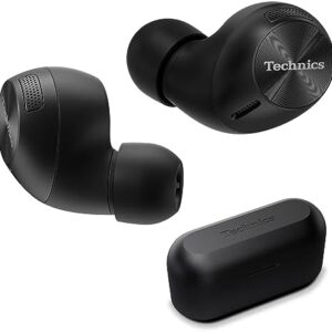 Technics HiFi True Wireless Multipoint Bluetooth Earbuds II, Active Noise Cancelling, 3 Device MultiPoint Connectivity, Impressive Call Quality, LDAC Compatible, EAH-AZ40M2-K (Black)