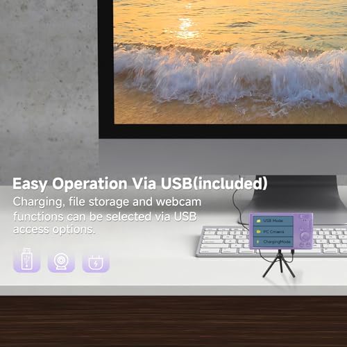 FHD 4K 44MP Digital Camera for Kids Video Camera with 64GB SD Card 16X Digital Zoom, Compact Point and Shoot Camera Portable for Kids 4K YouTube Camera (Purple) - Image 7