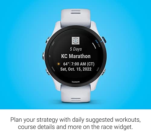 Garmin Forerunner® 255 Music, GPS Running Smartwatch with Music, Advanced Insights, Long-Lasting Battery, White - Image 6