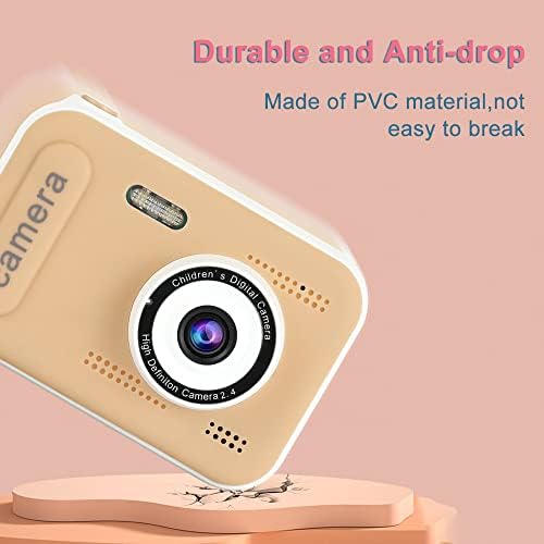 1080P Mini Kids Digital Camera Digital Video Camera for Kids Dual Lens 2.4 Inch IPS Screen Built-in Battery Cute Photo Frames Interesting Games with Neck Strap Birthday - Image 8