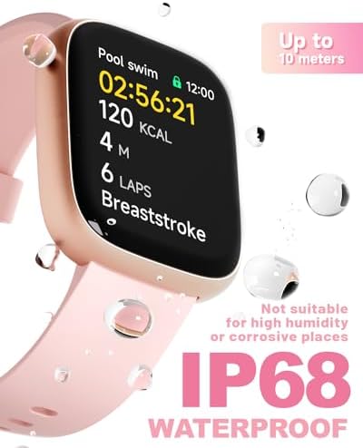 Smart Watch for Women, Alexa Built-in 1.83" Fitness Tracker with Answer/Make Calls, Fitness Watch with Heart Rate/Sleep Tracker/100 Sports/IP68 Waterproof Smartwatch Compatible Android iOS - Image 4