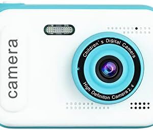 1080P Mini Kids Digital Camera Digital Video Camera for Kids Dual Lens 2.4 Inch IPS Screen Built-in Battery Cute Photo Frames Interesting Games with Neck Strap Birthday