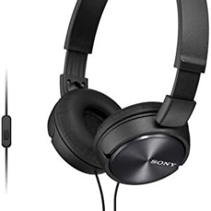 Sony MDR-ZX310AP ZX Series Wired On Ear Headphones with mic, Black