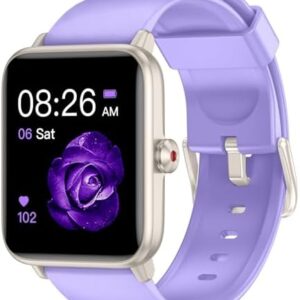 Smart Watch, Fitness Tracker with Heart Rate Monitor, Blood Oxygen, Sleep Tracking, 1.5 Inch Touchscreen Smartwatch for Android iOS Swimming Waterproof Pedometer Step Calories Tracker for Women Men