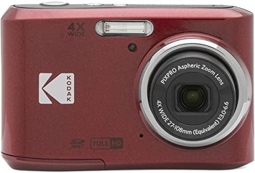 Kodak PIXPRO FZ45 Friendly Zoom 16MP Full HD Digital Camera, Red, Bundle with 32GB Memory Card and Camera Bag - Image 2