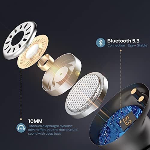 Monster Wireless Earbuds, Achieve 300 AirLinks Bluetooth Headphones Touch Control with Charging Case, Bluetooth Earbuds, Black - Image 3