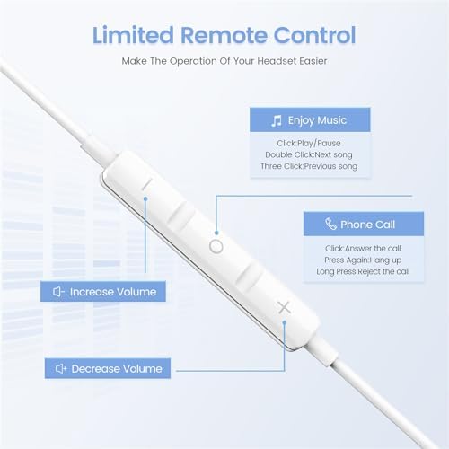 2 Pack-USB C Headphones for i-Phone 15,Type C with Microphone Volume Control Noise Canceling Earphones with Smartphone i-Phone 15 Pro Max,iPad Pro, Most USB C Jack Devices - Image 2