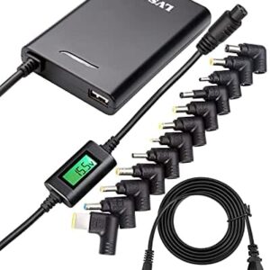 Universal Laptop Charger with LCD- Premium Quality, 45W Ultra Slim - AC Adapter Power Supply Cord with USB Port for Mobile/Tablet - for Notebooks Lenovo HP Toshiba Samsung Acer Asus Sony and More
