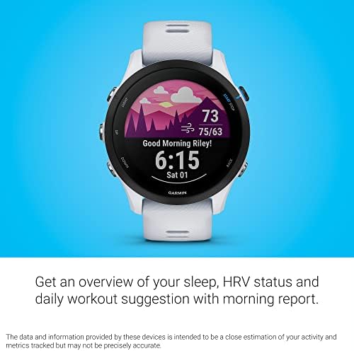 Garmin Forerunner® 255 Music, GPS Running Smartwatch with Music, Advanced Insights, Long-Lasting Battery, White - Image 4