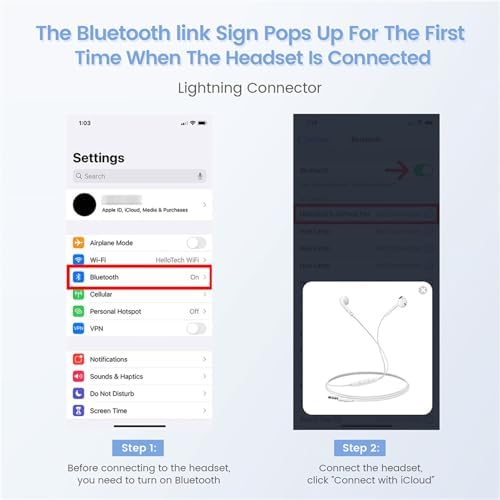 2 Pack-USB C Headphones for i-Phone 15,Type C with Microphone Volume Control Noise Canceling Earphones with Smartphone i-Phone 15 Pro Max,iPad Pro, Most USB C Jack Devices - Image 9