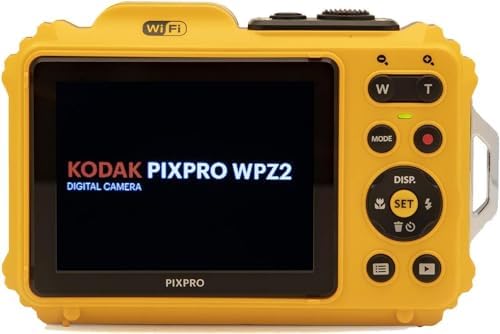 Kodak PIXPRO WPZ2 Rugged Waterproof Shockproof Digital Camera 16MP 4X Optical Zoom 1080P Full HD Video, 2.7" LCD (Yellow), 32GB SD Card, Black Compact Camera Case, Floating Strap, Bundle (7 Items) - Image 6