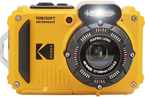 Kodak PIXPRO WPZ2 Rugged Waterproof Digital Camera Bundle with Black Point & Shoot Case + 32GB microSDHC Card (Yellow) Bundle (3 Items) - Image 2