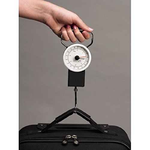 Manual Luggage Suitcase Scale with Built-in Tape Measure Weighs Bags to 75lbs.- Up to 39" Long - Black-One Size - Image 3