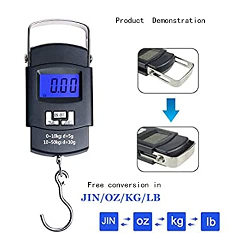 Luggage Scale with Battery Automatic Reading, Many Ways of use, Accurate Numbers, The Perfect Multifunctional Scale, a Good Helper for Your Travel and Fishing - Image 8