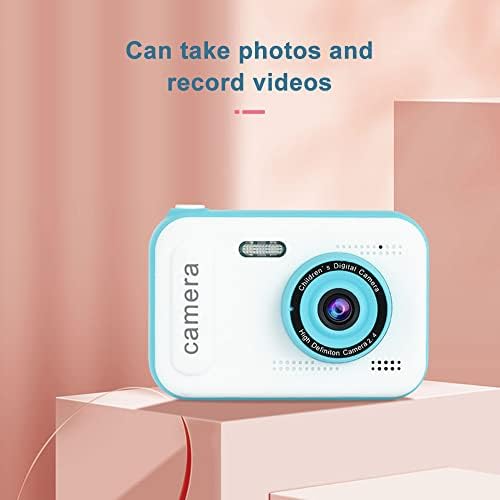 1080P Mini Kids Digital Camera Digital Video Camera for Kids Dual Lens 2.4 Inch IPS Screen Built-in Battery Cute Photo Frames Interesting Games with Neck Strap Birthday - Image 3