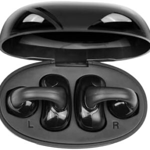 Open Ear Clips on Headphones Wireless Earbuds Bluetooth Stereo Sport Earphones with Mic Noise Canceling Lightweight Waterproof