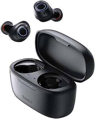 Baseus Active Noise Cancelling Wireless Earbuds, Reduce Noise by Up to 95%, 140H Playtime, IPX6 Waterproof, Deeper Bass, 4 ENC Mics, Comfortable Fit, Bluetooth 5.3 Ear Buds - Bowie MA10 Upgraded