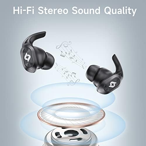 Wireless Earbuds Bluetooth Headphones with Wireless Charging Case 32H Playback LED Display in Ear Earphones Waterproof Ear buds Built in Mic Stereo Bass for iPhone Samsung Android Sport Workout Gym TV - Image 5