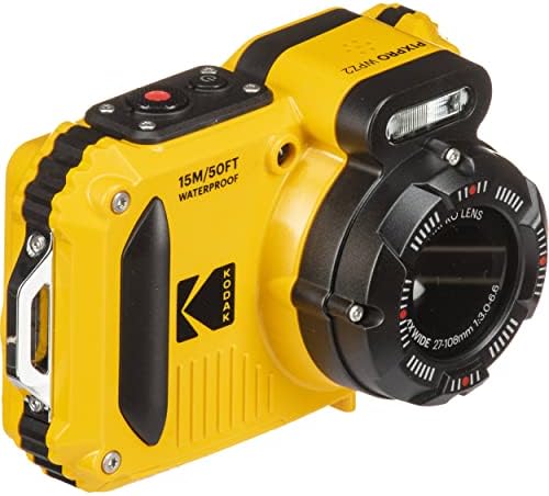 Kodak PIXPRO WPZ2 Rugged Waterproof Digital Camera Bundle with Black Point & Shoot Case + 32GB microSDHC Card (Yellow) Bundle (3 Items) - Image 6