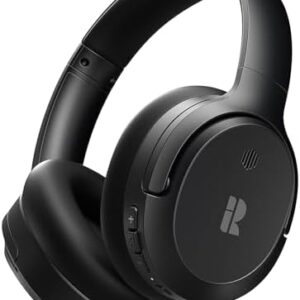 Bluetooth Headphones, Hybrid Active Noise Cancelling Wireless Headphones Over Ear with Microphone, 140H Playtime, Transparency Mode, Deep Bass, Clear Calls, Comfort fit for Travel, Home Office