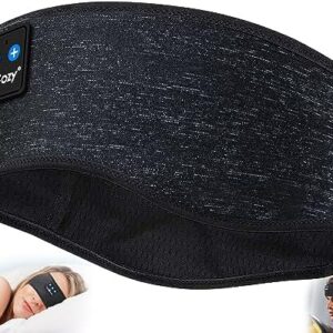 MUSICOZY Sleep Headphones Bluetooth 5.2 Headband, Sports Wireless Earphones Music Sleeping Eye Mask Earbuds with HD Stereo Speaker for Mom Women Men Teen Running Cool Gadgets Unique Gifts
