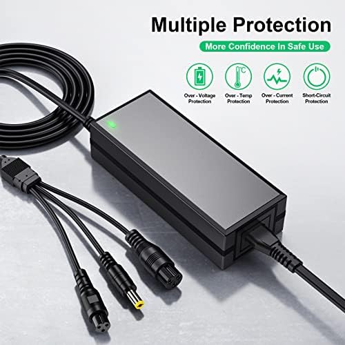 3 in 1 Replacement Charger for 2A 42v/36v 3 Claw (8mm/12mm) Female Port (5.5mm*2.5mm Universal 2.1mm) for, Jetson, Razor, Swagtron, Bird, Gotrax, Segway - Image 5