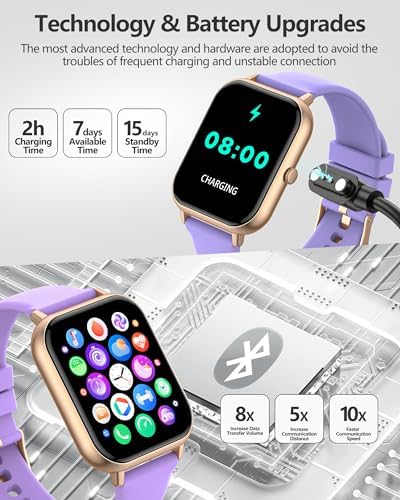 Smart Watch for Men Women(Answer/Make Call),1.83" Fitness Tracker with Blood Pressure Heart Rate Monitor,Sleep Tracker,Pedometer,123 Sport Modes, IP68 Waterproof Smartwatches for iPhone&Android - Image 7