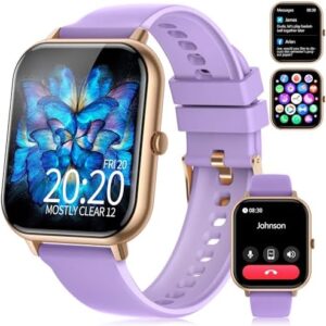 Smart Watch for Men Women(Answer/Make Call),1.83" Fitness Tracker with Blood Pressure Heart Rate Monitor,Sleep Tracker,Pedometer,123 Sport Modes, IP68 Waterproof Smartwatches for iPhone&Android