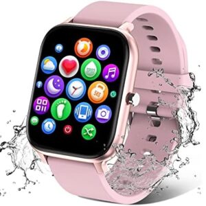 Smart Watch for Men Women Compatible with iPhone Samsung Android Phone 1.69“ Full Touch Screen Watch IP68 Waterproof Bluetooh Fitness Tracker Smart Watch with Heart Rate/Sleep Monitor