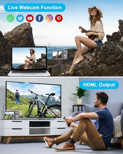 4K Digital Camera for Photography Autofocus,Macro Digital Camera for Kids with SD Card,48MP Vlogging Camera for YouTube,Compact Digital Camera with 18X Digital Zoom, Flash, Anti-Shake, 2 Batteries - Image 8