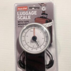 35kg 80lb Travel Luggage Scale Suitcase Fishing Compact Weighing 1M Tape Measure